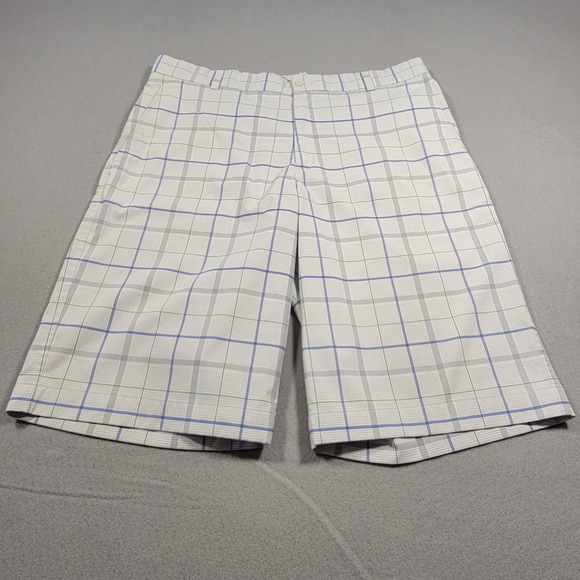 Nike Other - Nike Golf Shorts Men's Size‎ 34 Plaid White Blue Green Lightweight Chino Outdoor